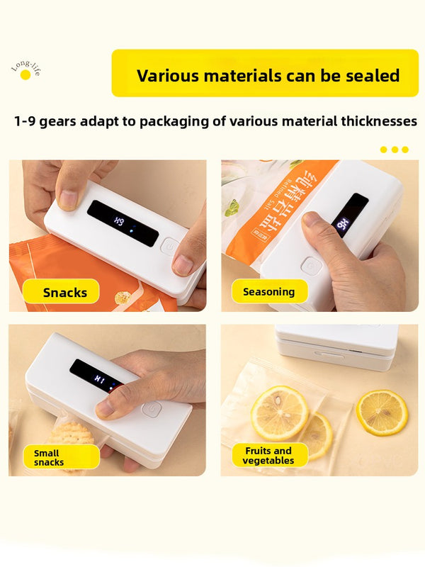 Tycozev™ SealPod — Rechargeable Handheld Bag Sealer